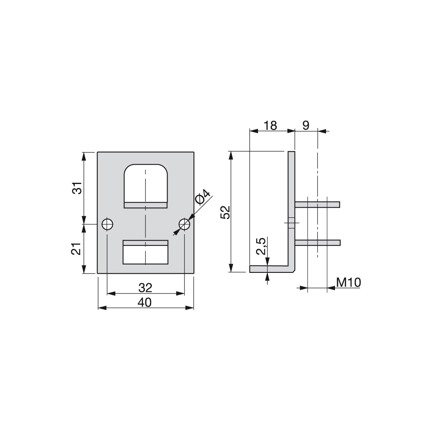 Squadra per regolabile