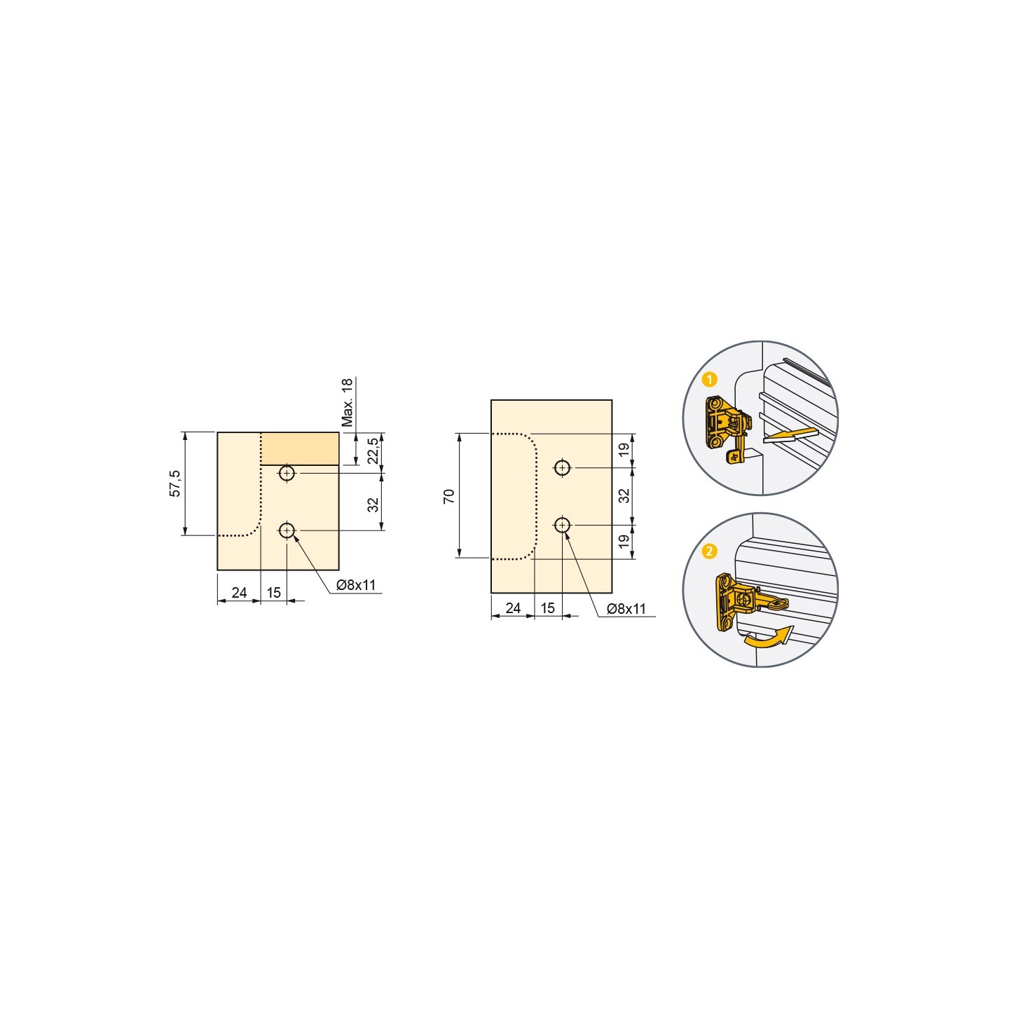 Supporto Profili gola