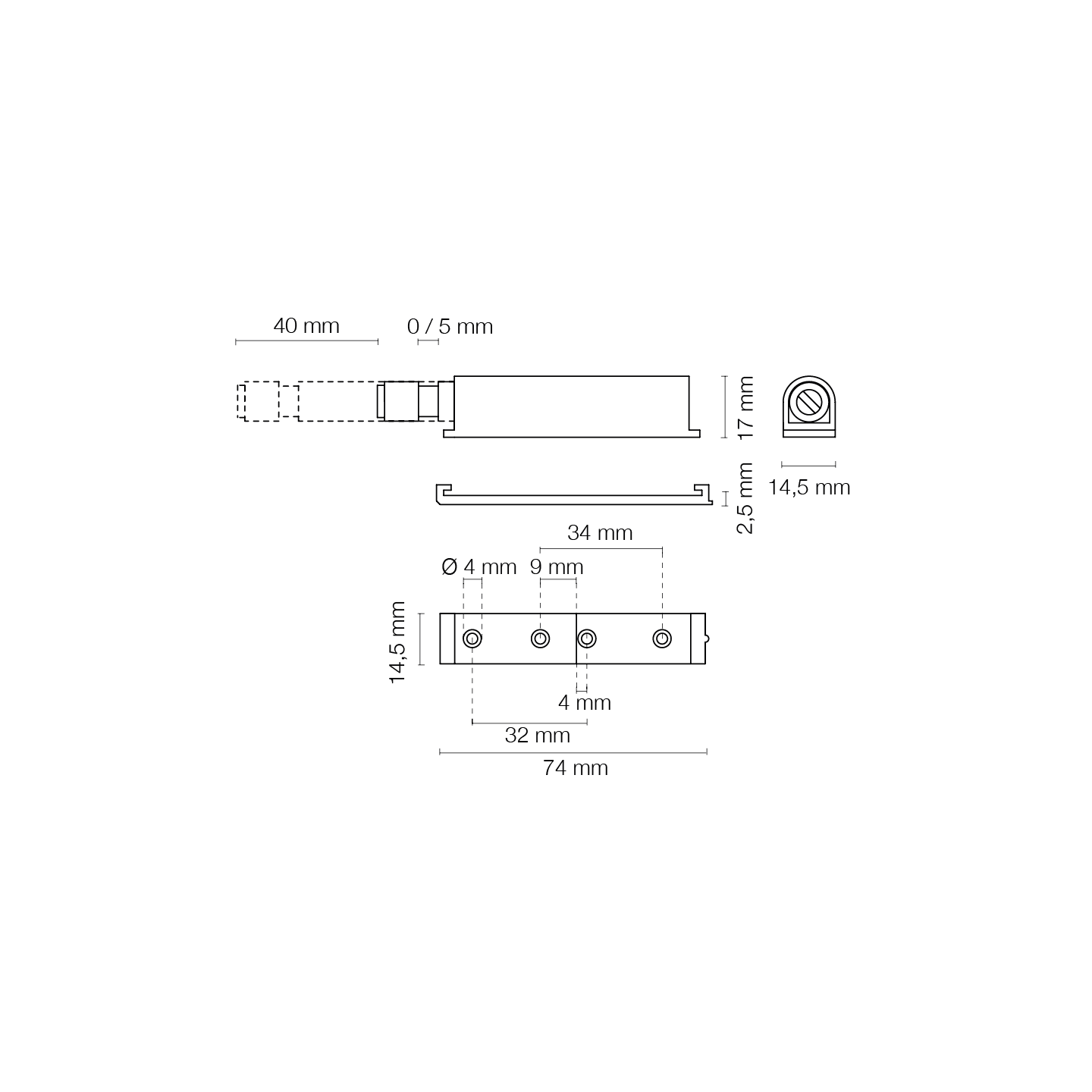 PUSH 2 OPEN MAGNETICO MARRONE