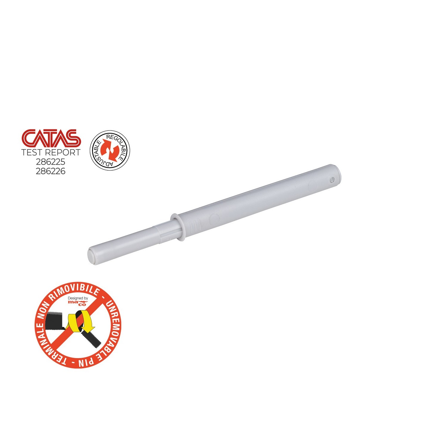 PREMI APRI INCASSO BIANCO Ø10X80 CORSA 37