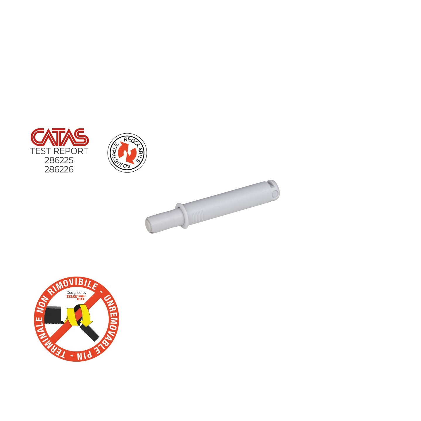 PREMI APRI INCASSO GRIGIO Ø10X50 CORSA 14