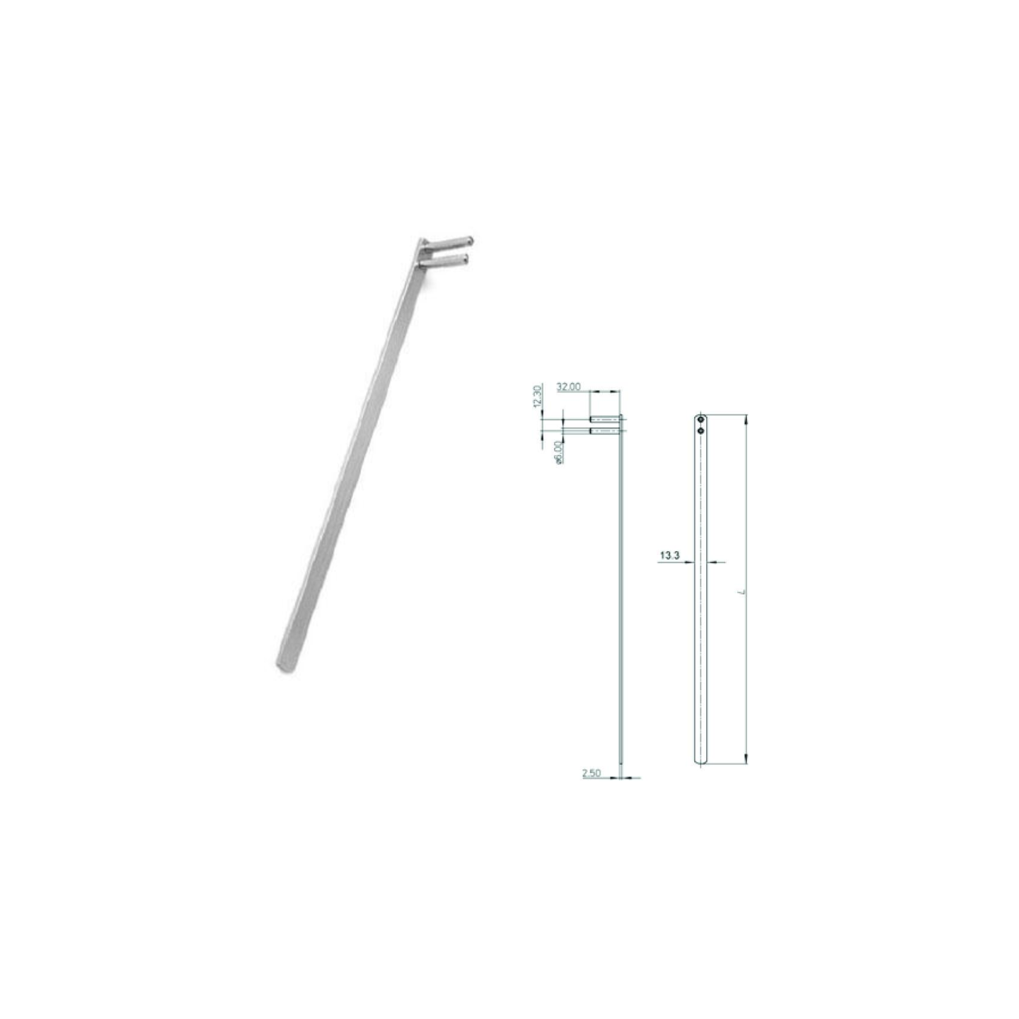 Asta per cassettiera