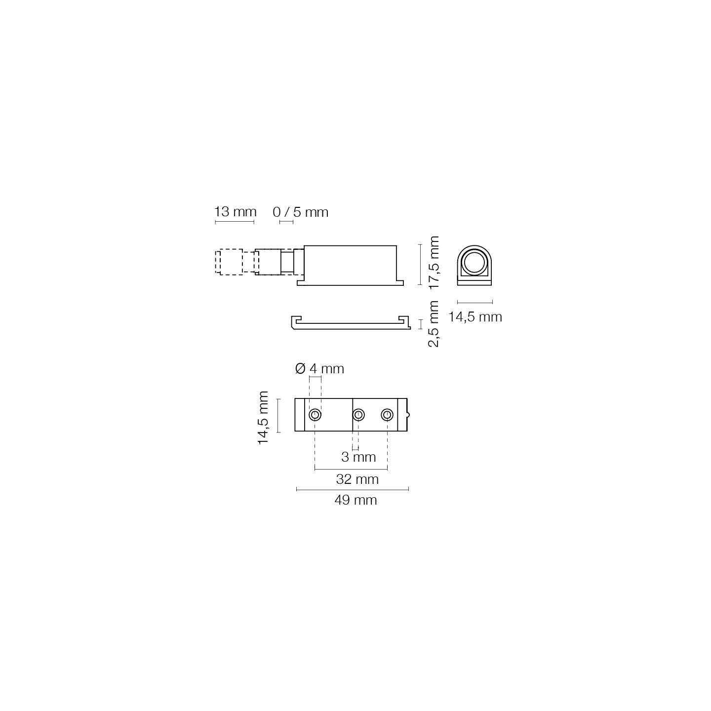 PUSH 2 OPEN MINI BIANCO