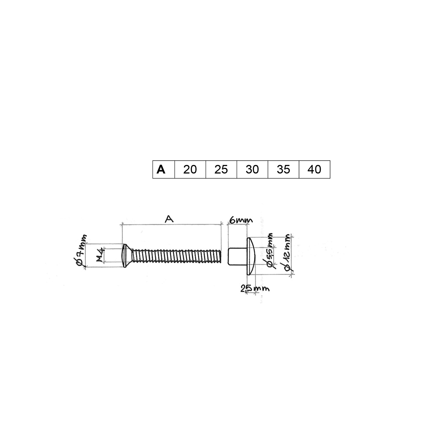TESTINA A NOTTOLINO NICHEL M4