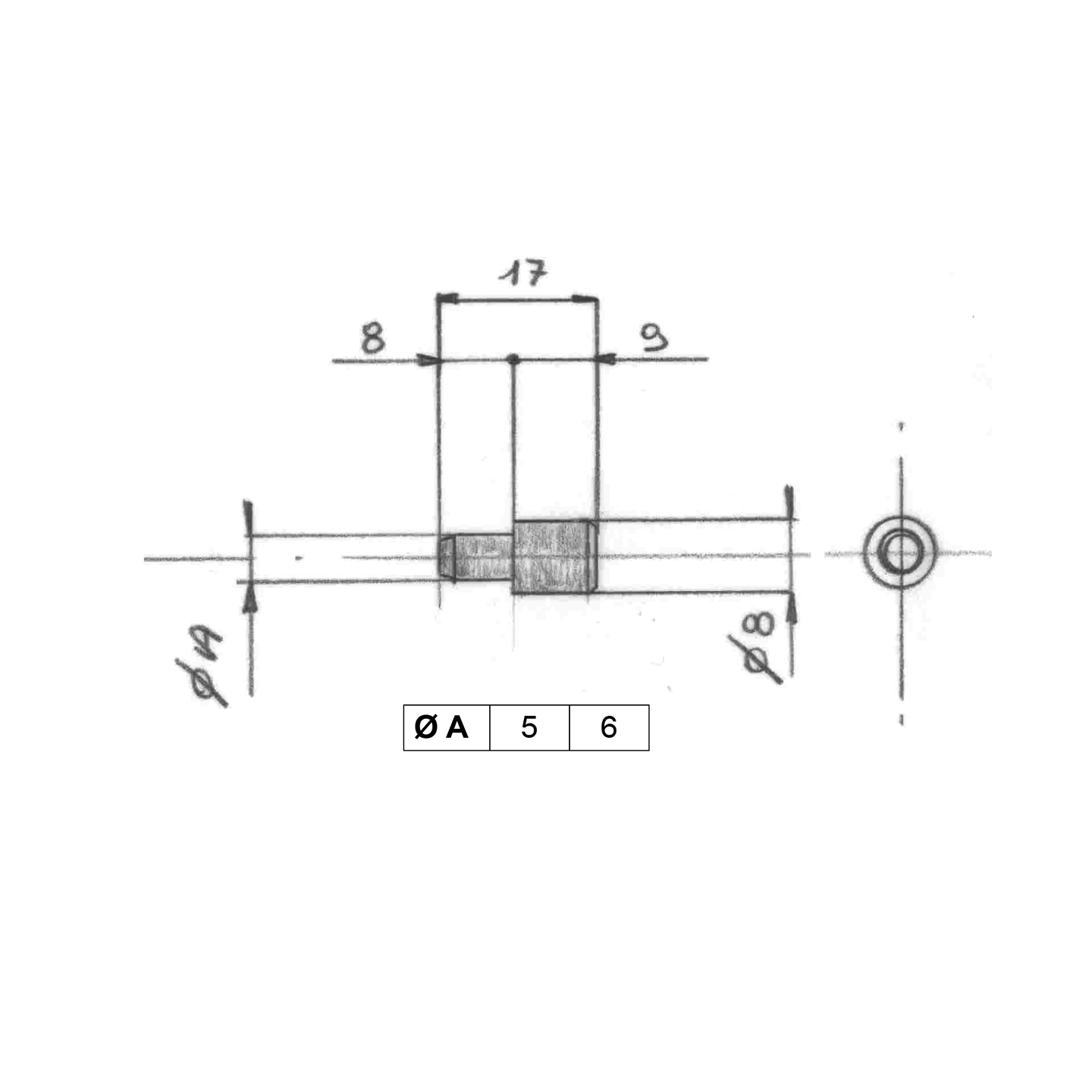 REGGIPIANO Ø5/8 PLASTICA MARRONE