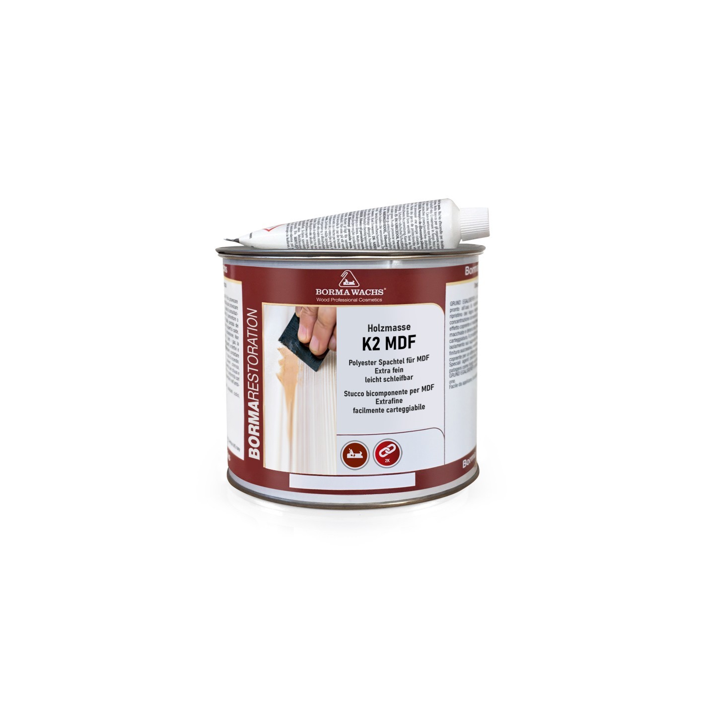 STUCCO BICOMPONENTE K2 750ML BIANCO MDF