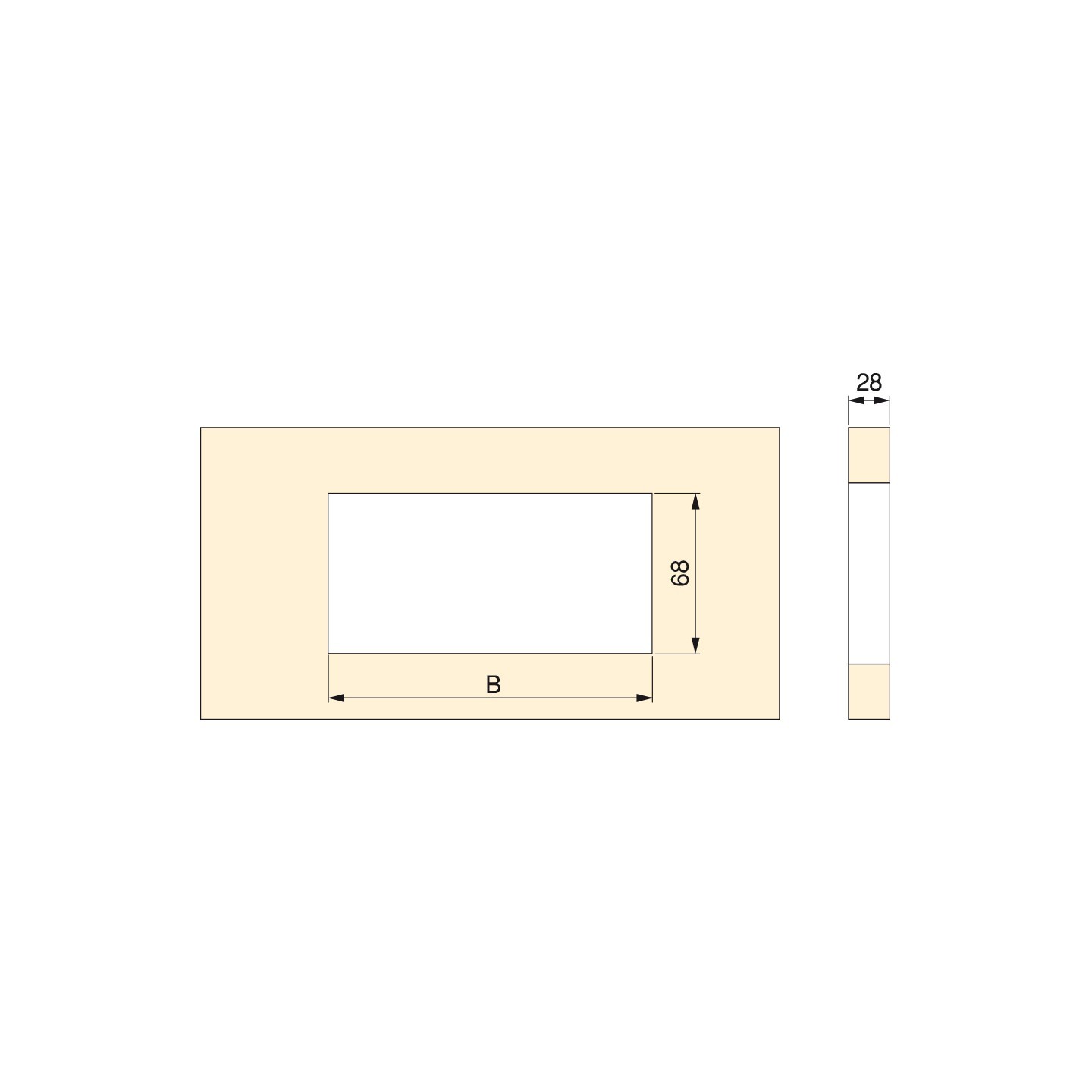 Passacavi Quadrum Nero
