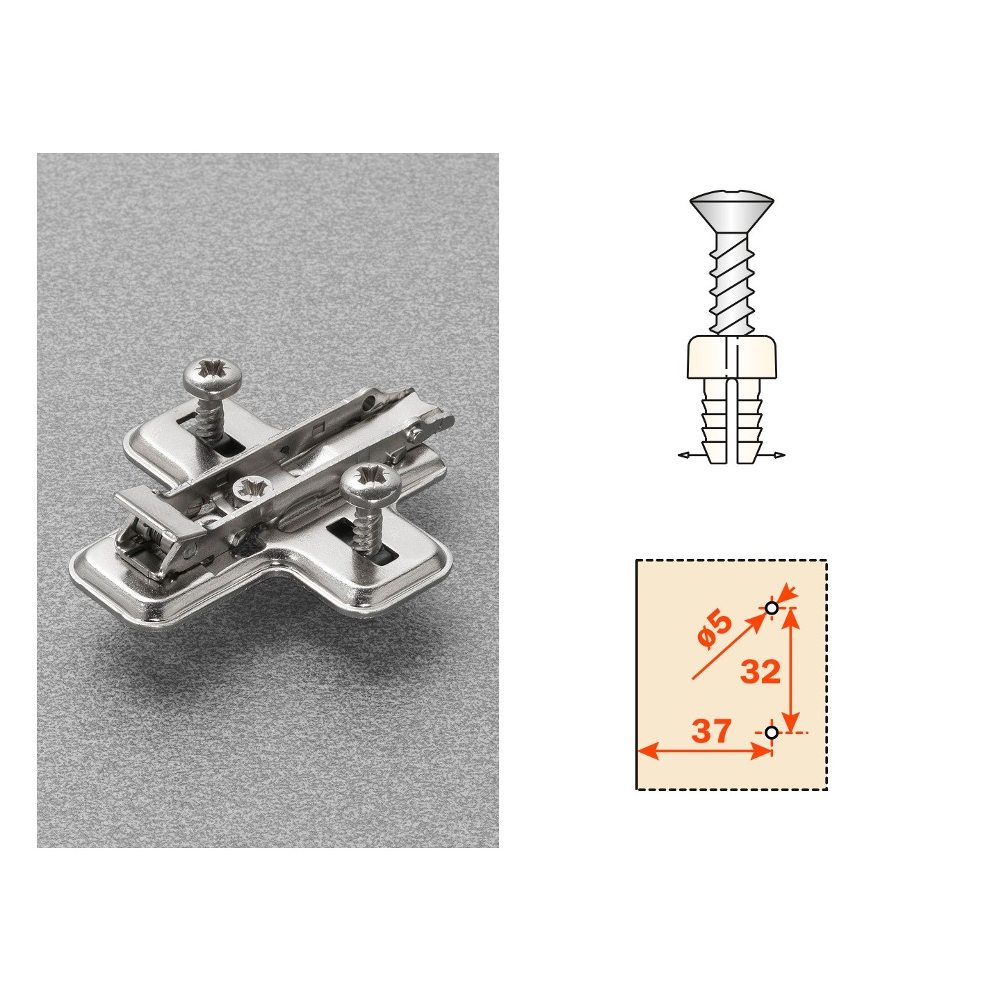 BASE STAMP.A CLIP C/CODOLO H0 BAV4M09F