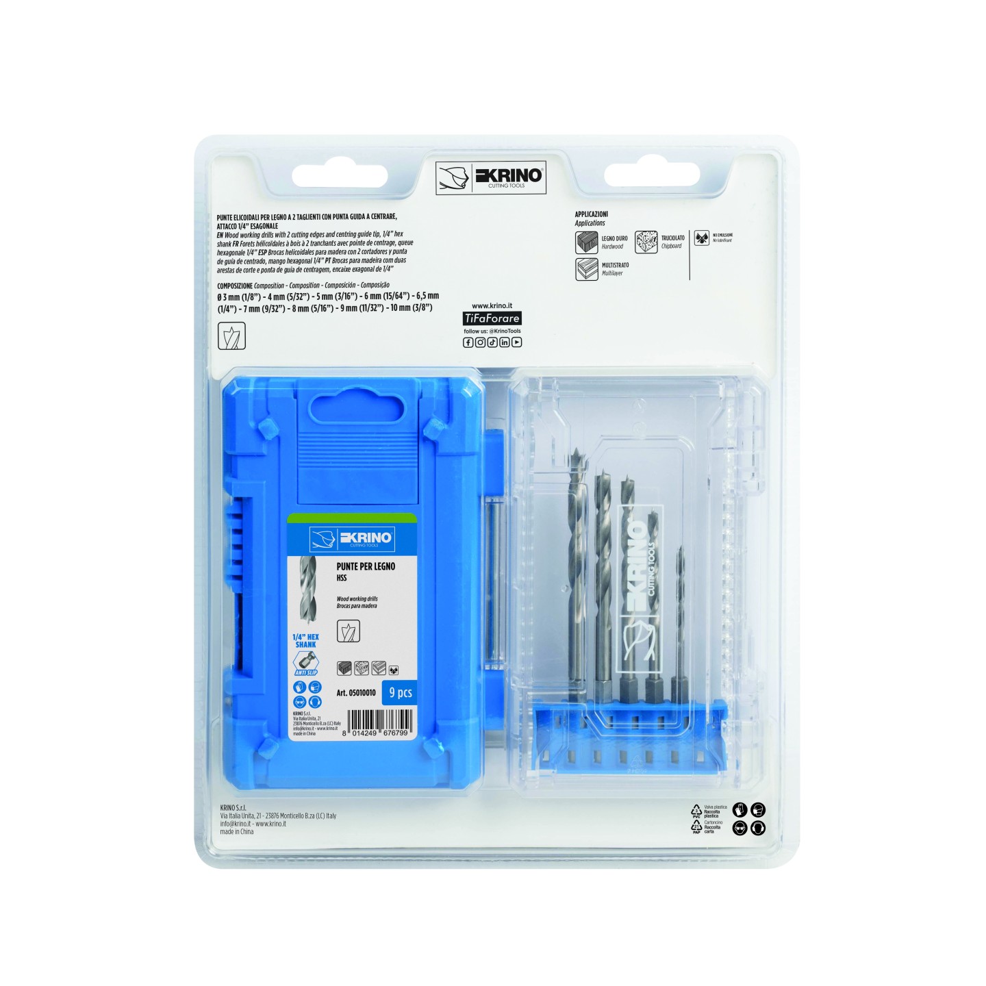 PUNTA ELICOIDALE HSS DIN 338 Ø 10,0