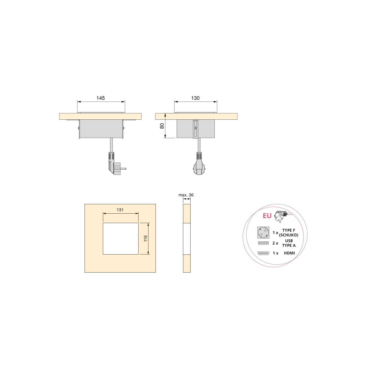 Multiconnettore Atom 14