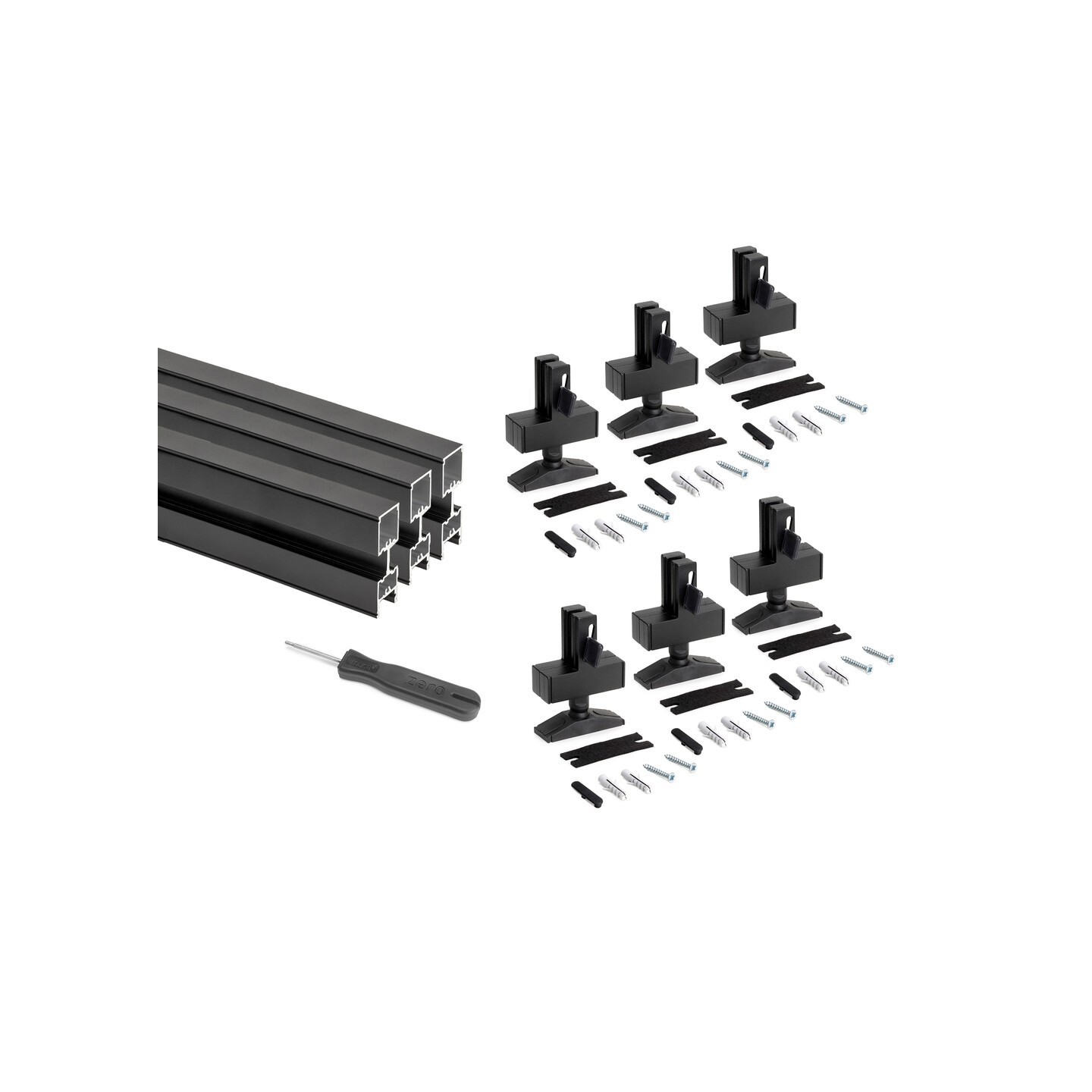 SET 3 PROF.ZERO NERO RAL9005 2900MM