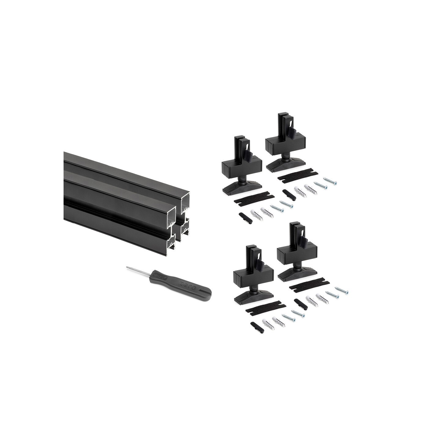 SET 2 PROF.ZERO NERO RAL9005 2900MM