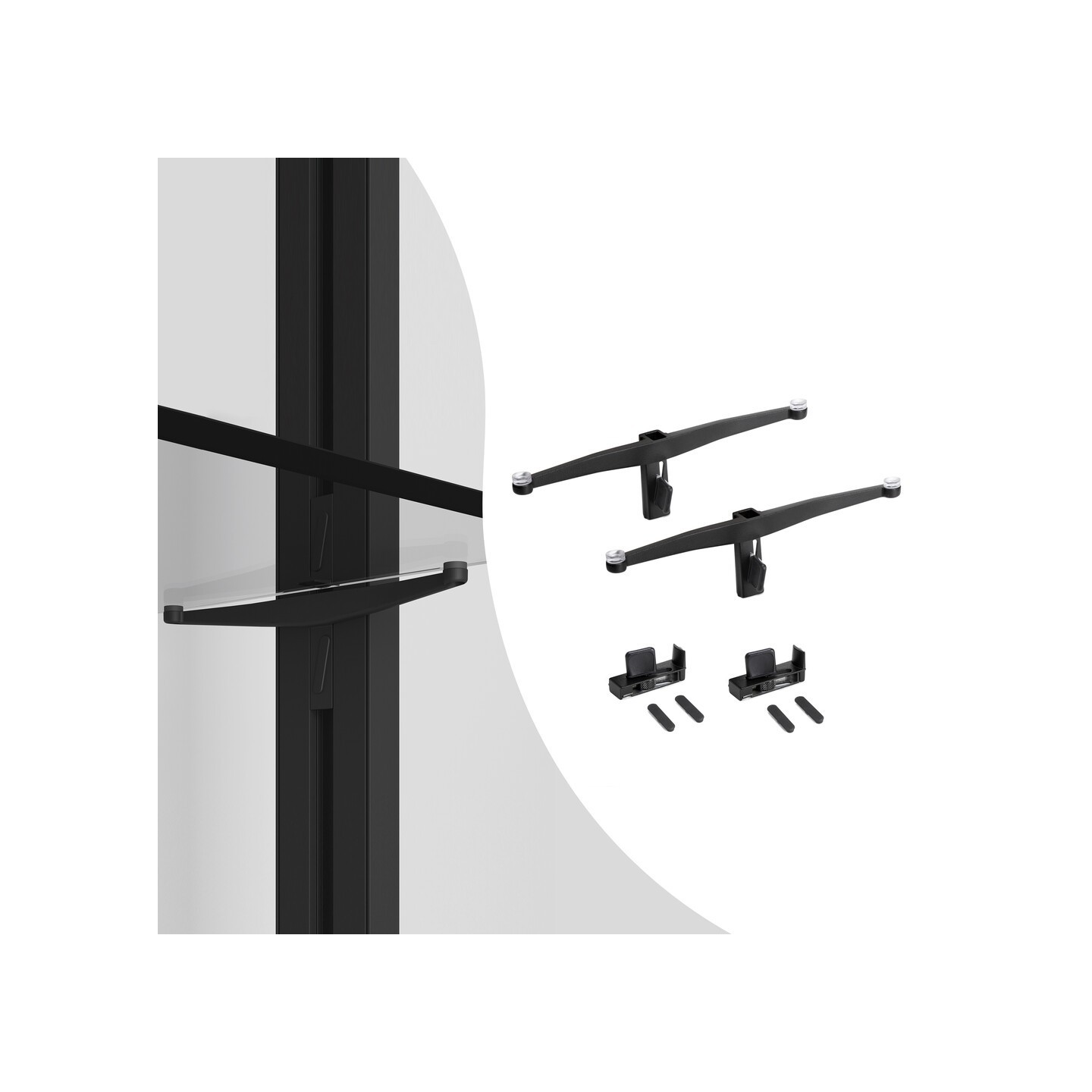 SET STAFFE ZERO M/VETRO NERO