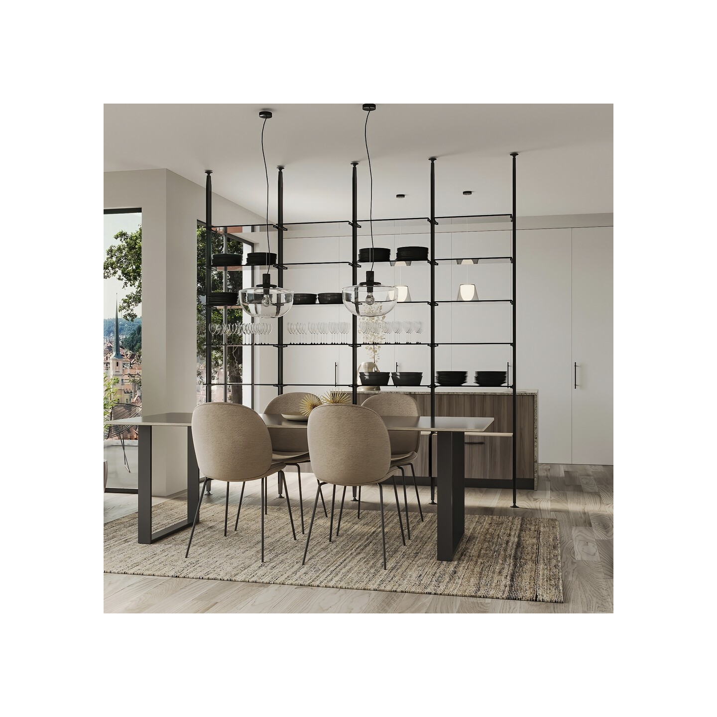 SET STAFFE ZERO M/VETRO NERO