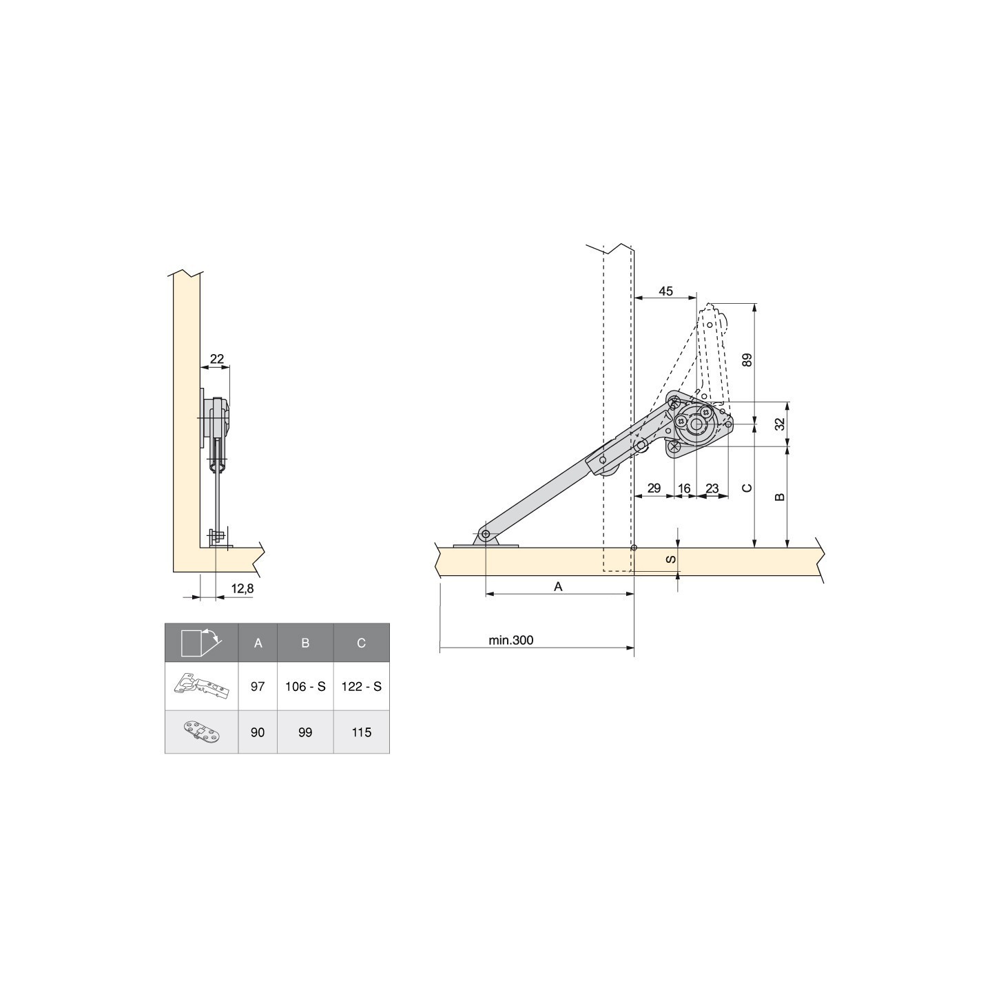 Braccetto LAMP Vasistas