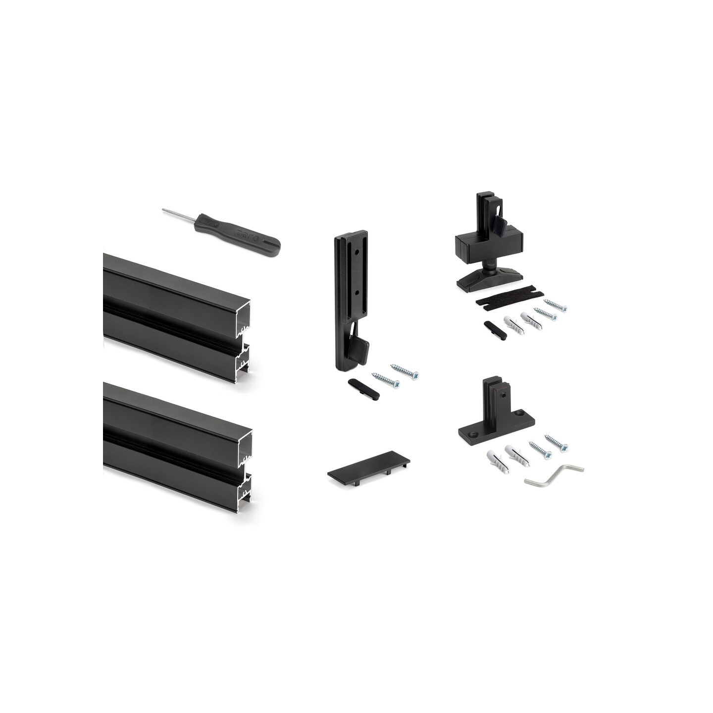 SET 2 PROF.ZERO NERO RAL9005 2115/210MM