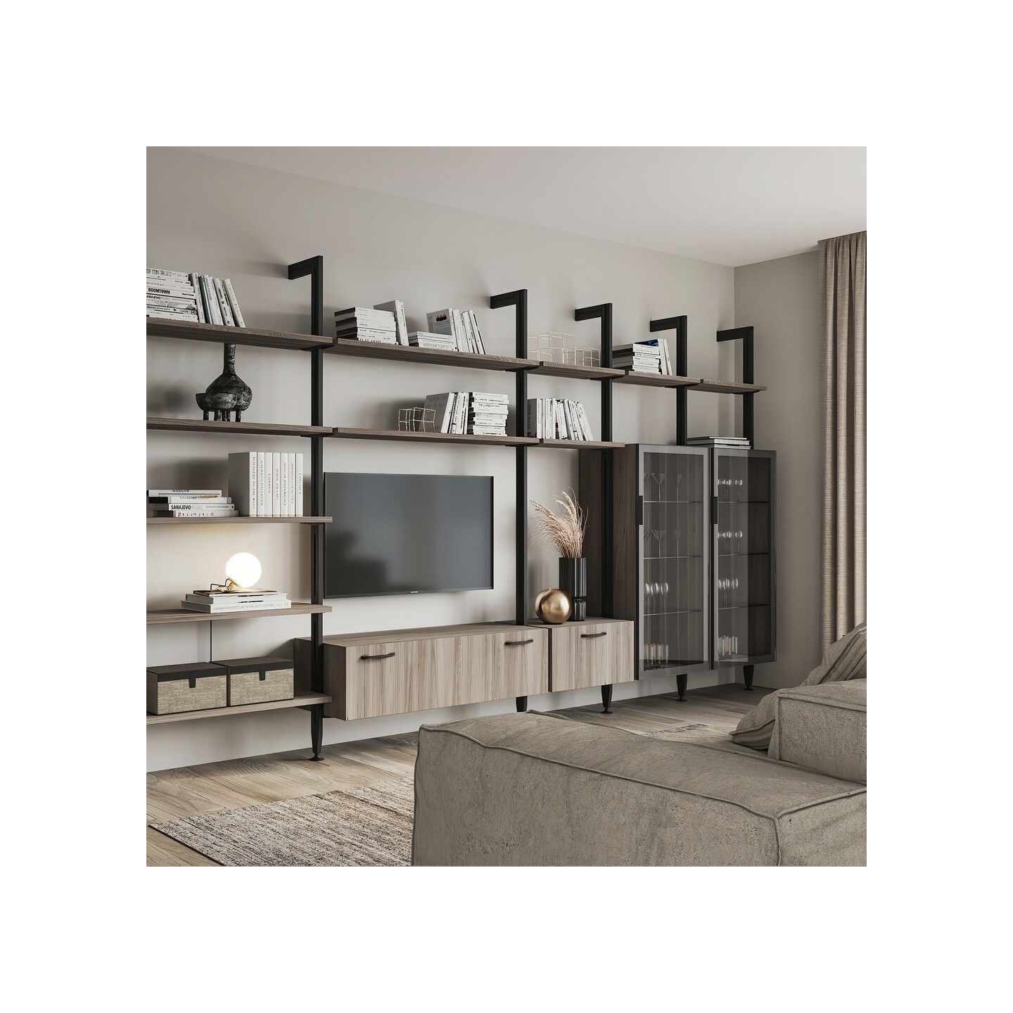 SET 2 PROF.ZERO NERO RAL9005 2115/210MM