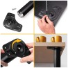KIT 4 GAMBE TAVOLO NERO Ø60X710