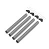KIT 4 GAMBE TAVOLO VER.ALLUM. Ø60X710
