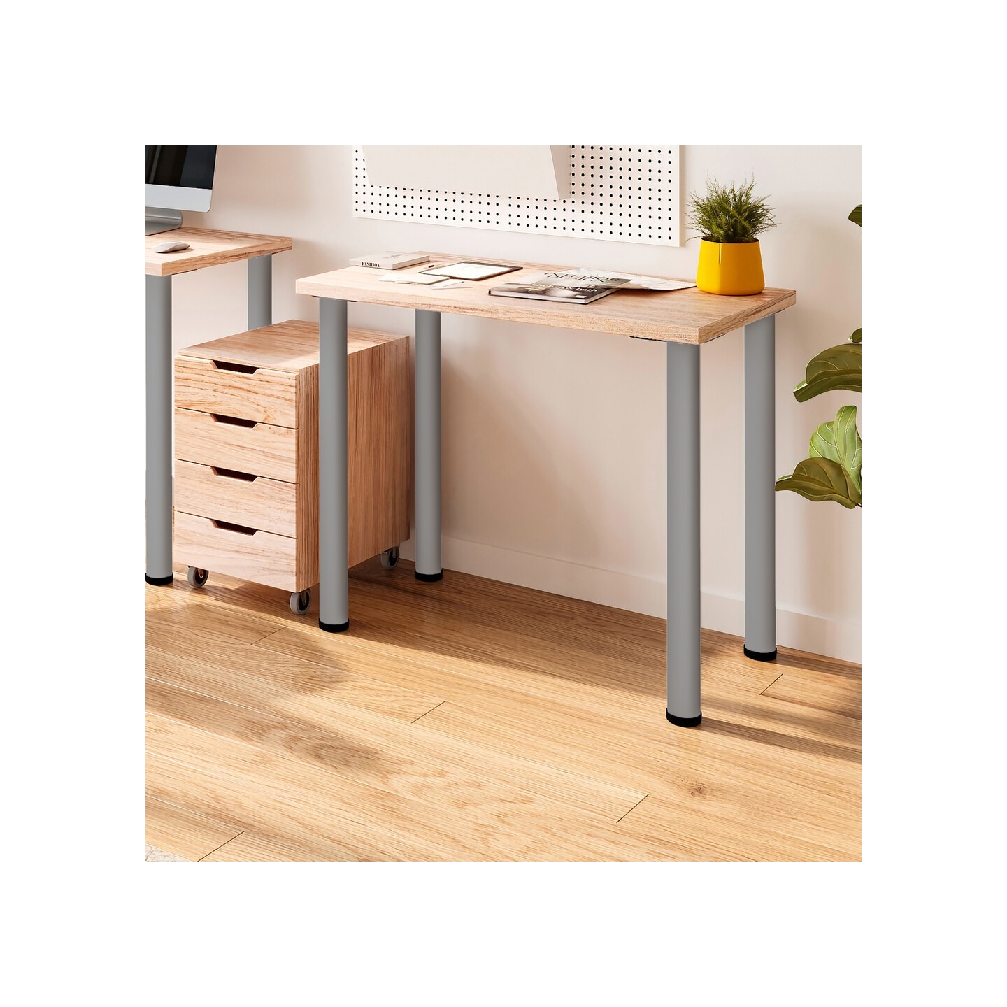 KIT 4 GAMBE TAVOLO VER.ALLUM. Ø60X710