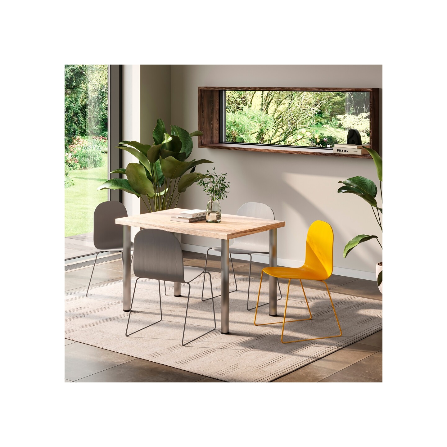 GAMBA(1) TAVOLO SPAZZOLATA Ø60X870MM