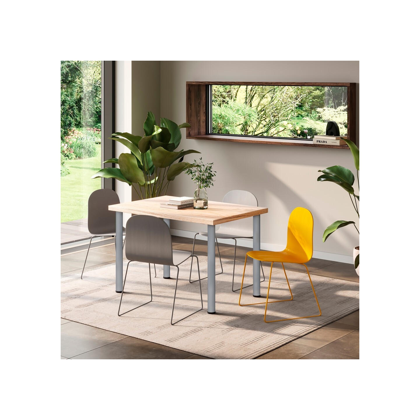 GAMBA(1) TAVOLO VERN.ALLUMINIO Ø60X870MM