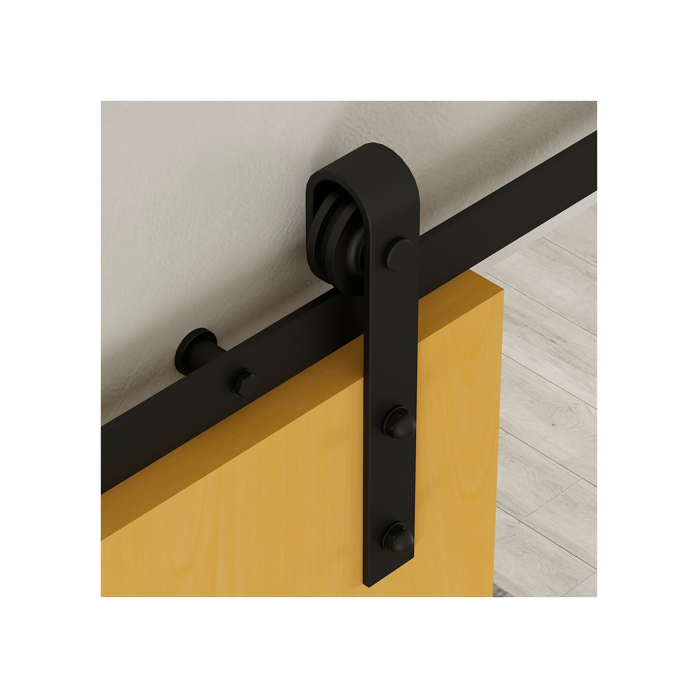 BARN PORTA SCOR. RUSTICO NERO 2MT