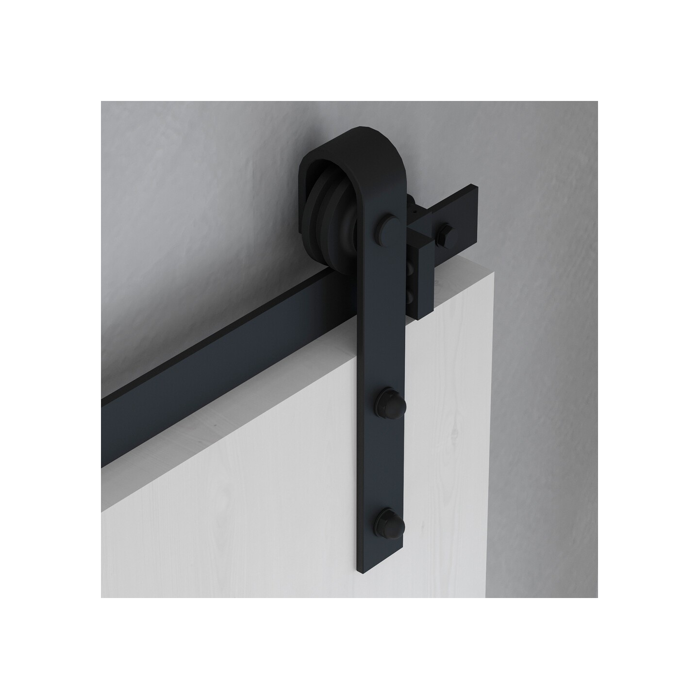 BARN PORTA SCOR. RUSTICO NERO 2MT