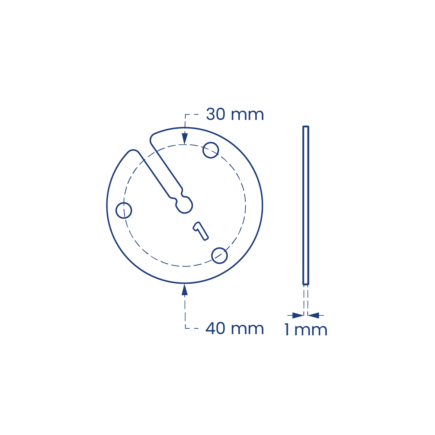 ANELLO DIST.MINI FITLOCK 1MM MD1