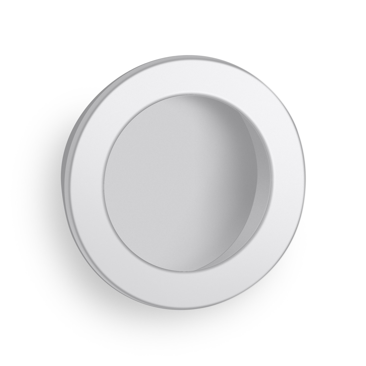 MANIGLIA INC.TONDA BIANCO Ø35