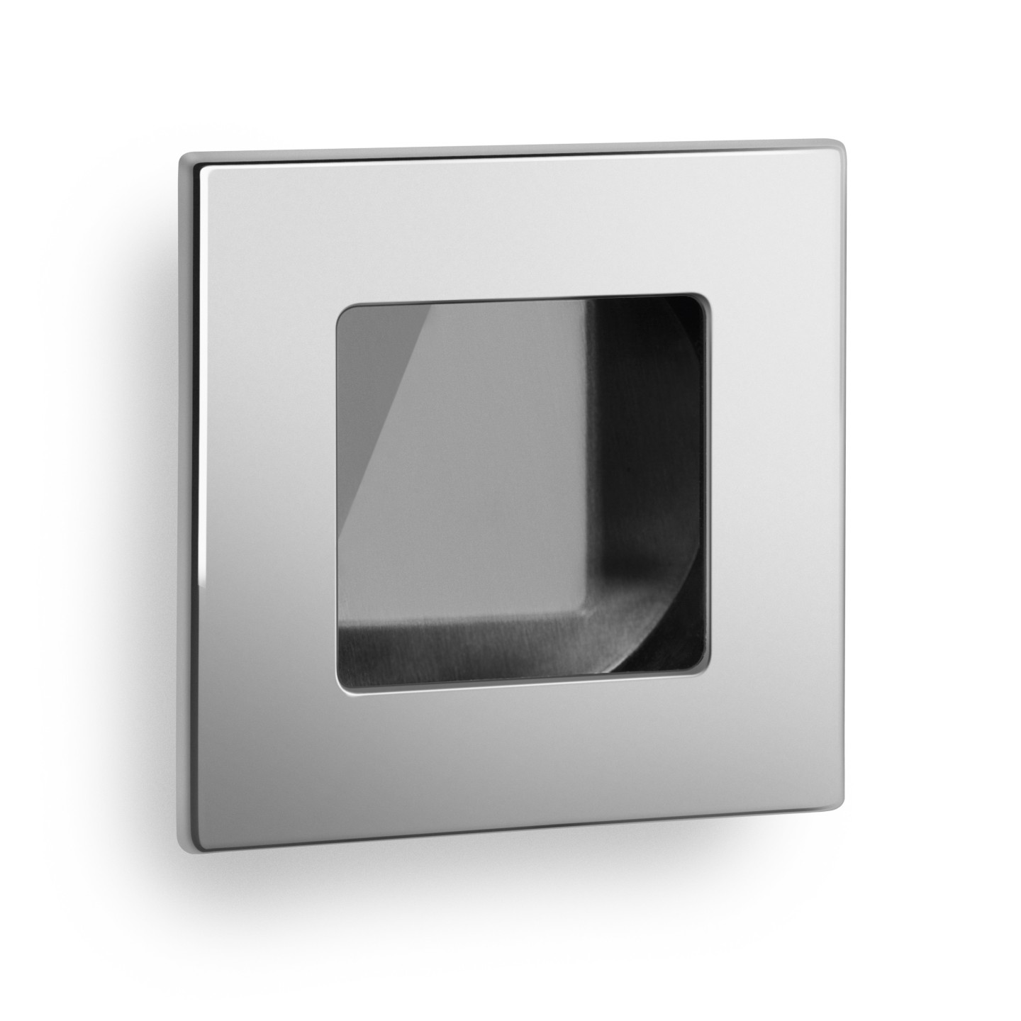 MANIGL. INCASSO QUADRA CROMO Ø35 4X4