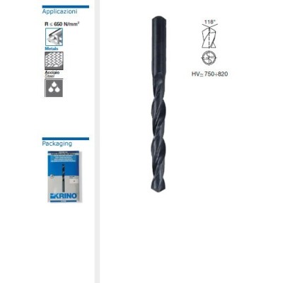 Punta HSS DIN 338 Acciaio